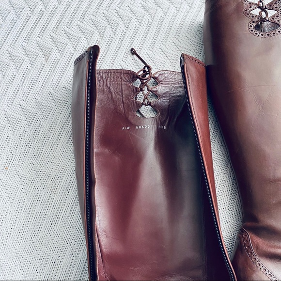 Ralph Lauren purple label chestnut knee high boots - Picture 8 of 14